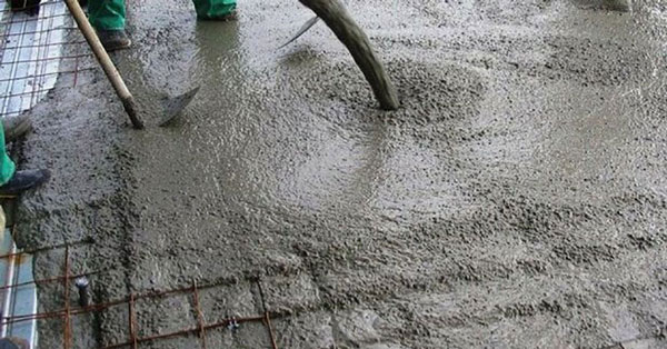 Lubricating effect on concrete